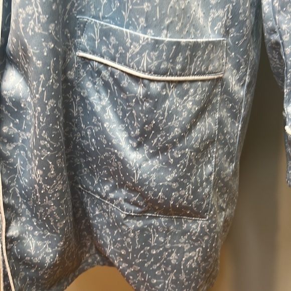 Something Navy Women’s Silk Robe - Picture 6 of 12